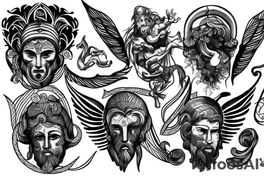 greek gods tattoo idea