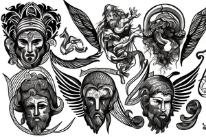 greek gods tattoo idea