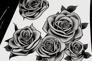 Many roses tattoo idea
