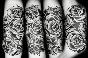 Many roses tattoo idea