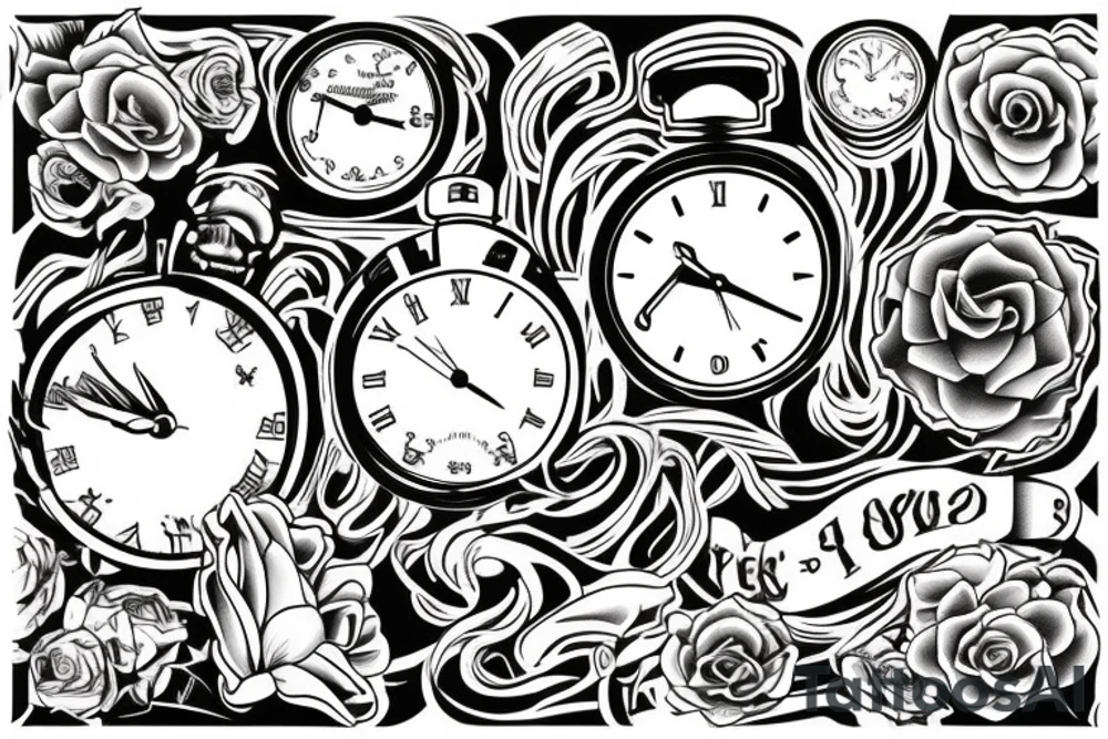 Time running out tattoo idea