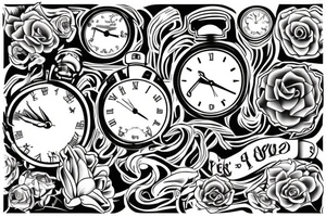Time running out tattoo idea