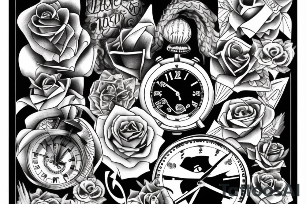 Time running out tattoo idea