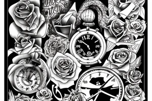 Time running out tattoo idea