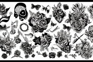 Woman choked tattoo idea