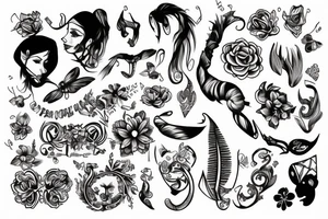 Woman choked tattoo idea