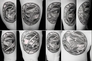 upside down torch tattoo idea