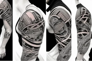 upside down torch tattoo idea