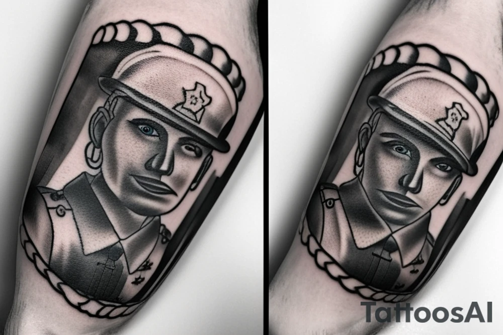 soldier and dog tattoo idea