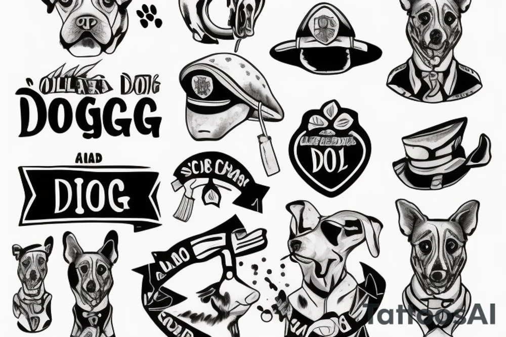 soldier and dog tattoo idea