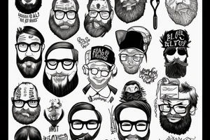 Bill gates, beard tattoo idea