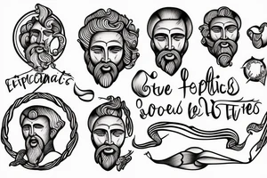 Epictetus the Stoic Philosopher tattoo idea