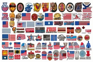 Arizona flag tattoo idea