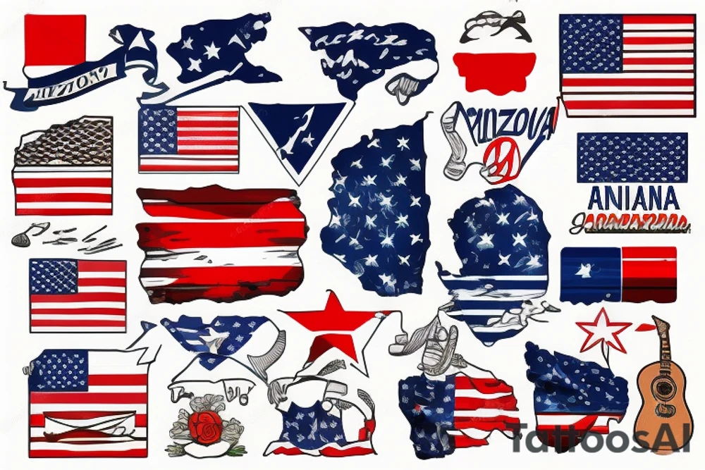 Arizona flag tattoo idea