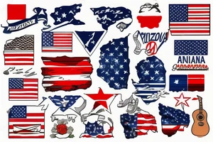 Arizona flag tattoo idea