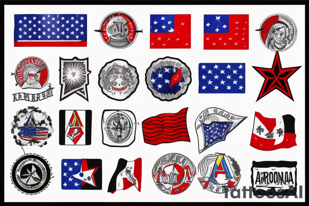 Arizona flag tattoo idea