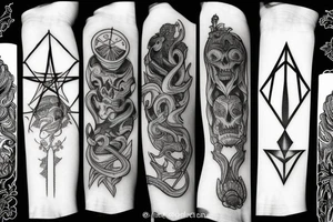 Dark Nordic Spell tattoo idea