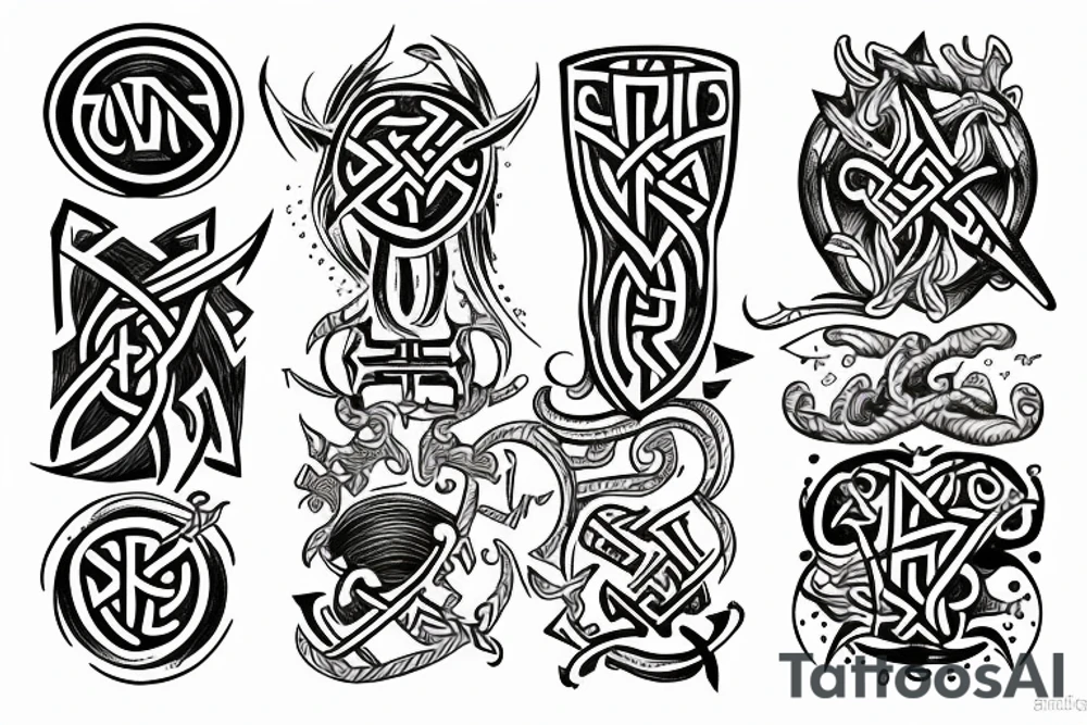 Nordic Runes tattoo idea