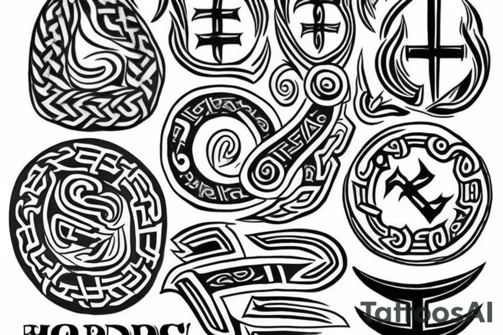 Nordic Runes tattoo idea