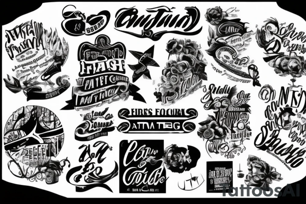 phrase about a film tattoo idea