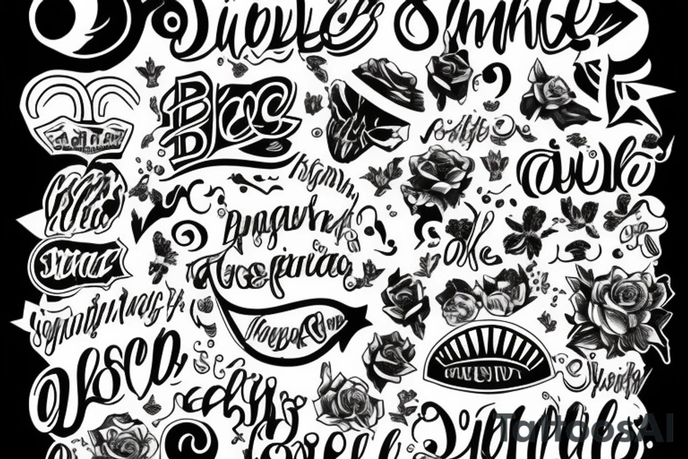 single phrase tattoo idea