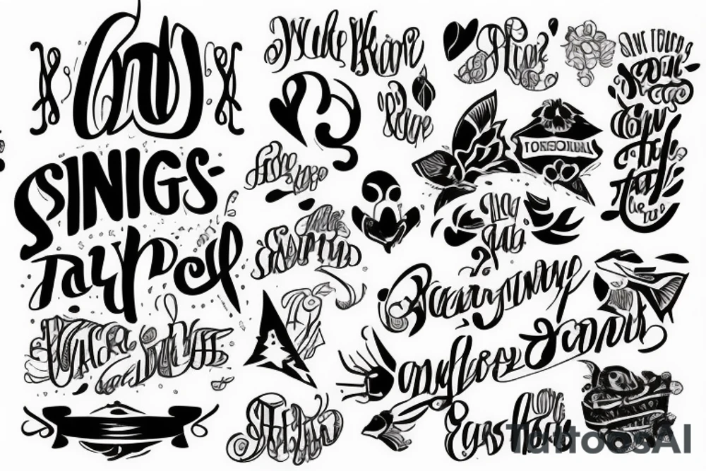 single phrase tattoo idea