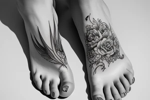 Foot on water tattoo idea