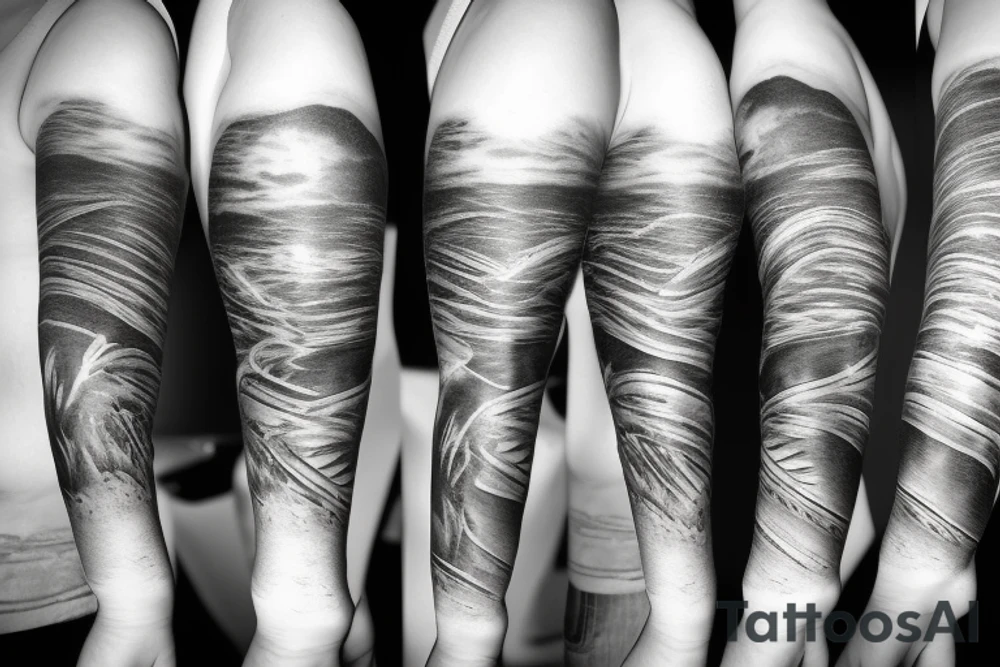 Walking on water tattoo idea