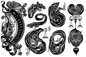 Libra scale tattoo idea