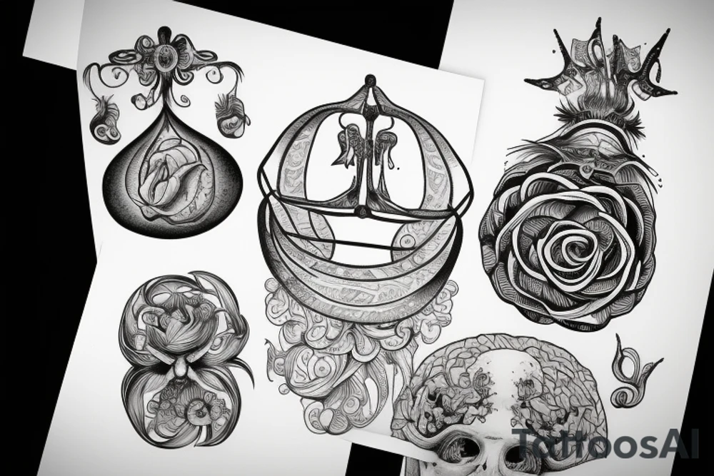 Libra scale tattoo idea