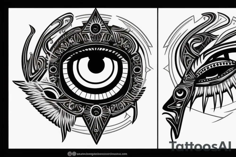 Horus eye tattoo idea