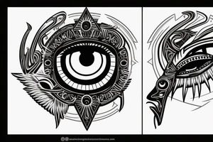 Horus eye tattoo idea