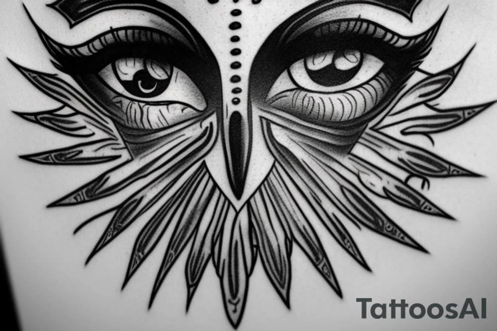 Horus eye tattoo idea