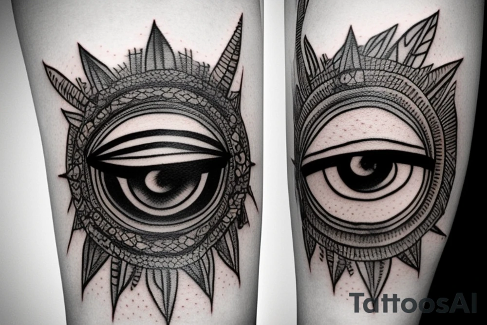 Horus eye tattoo idea