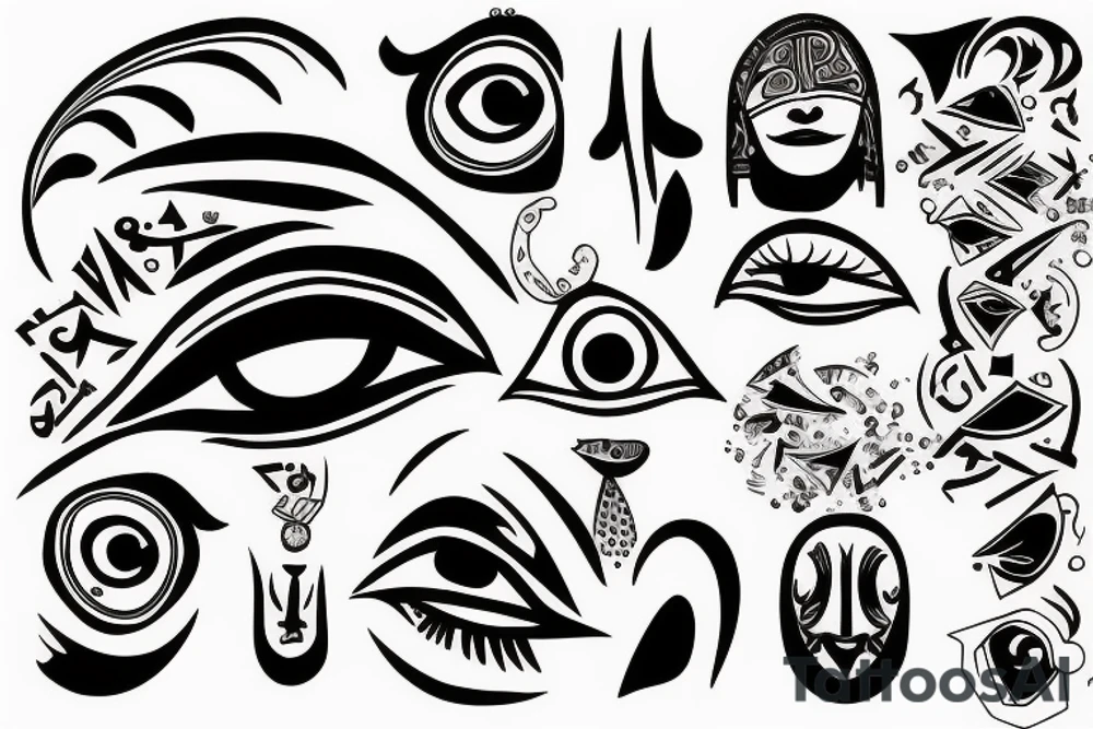 Horus eye tattoo idea