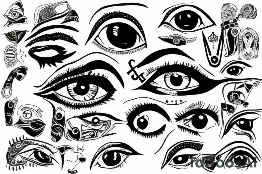 Horus eye tattoo idea