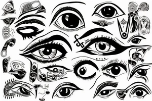 Horus eye tattoo idea