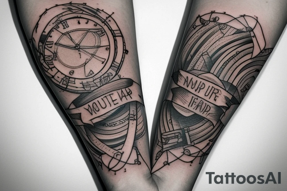 Forearm tattoo reminding me to continue even when things get hard tattoo idea