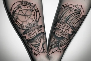 Forearm tattoo reminding me to continue even when things get hard tattoo idea