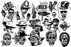 the word "muchachos" tattoo idea
