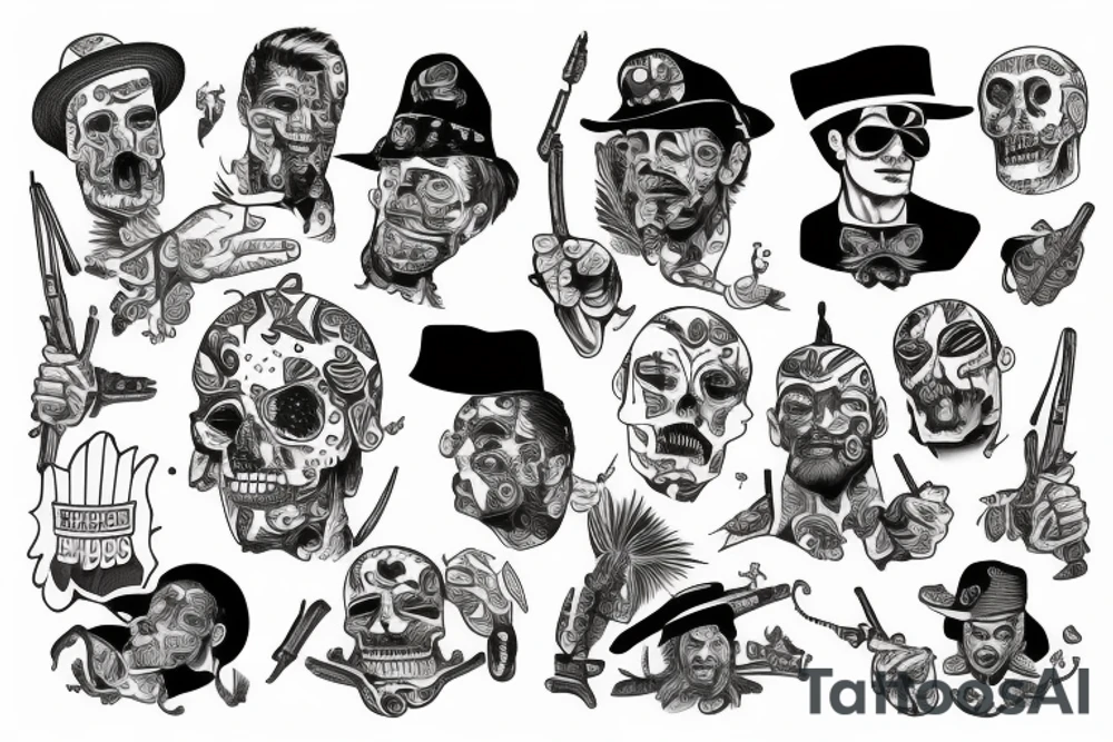 the word "muchachos" tattoo idea