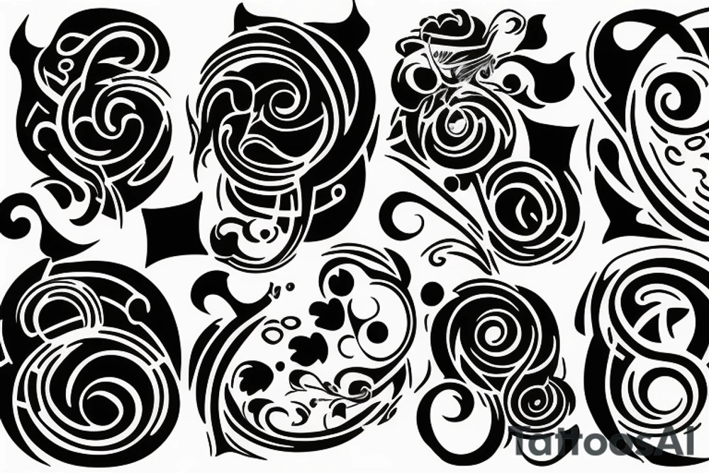 endless music tattoo idea