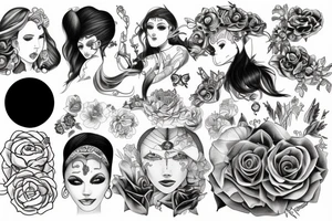 Luna and laylah tattoo idea