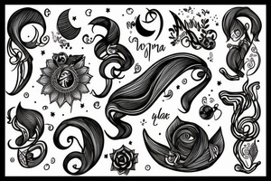 Luna name tattoo idea