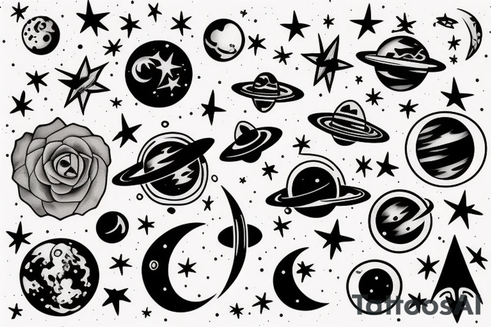 Space tattoo idea