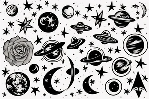 Space tattoo idea