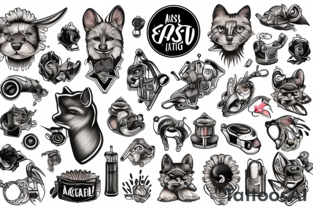 Mechanic animal tattoo idea