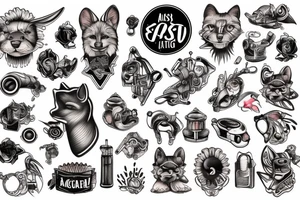 Mechanic animal tattoo idea