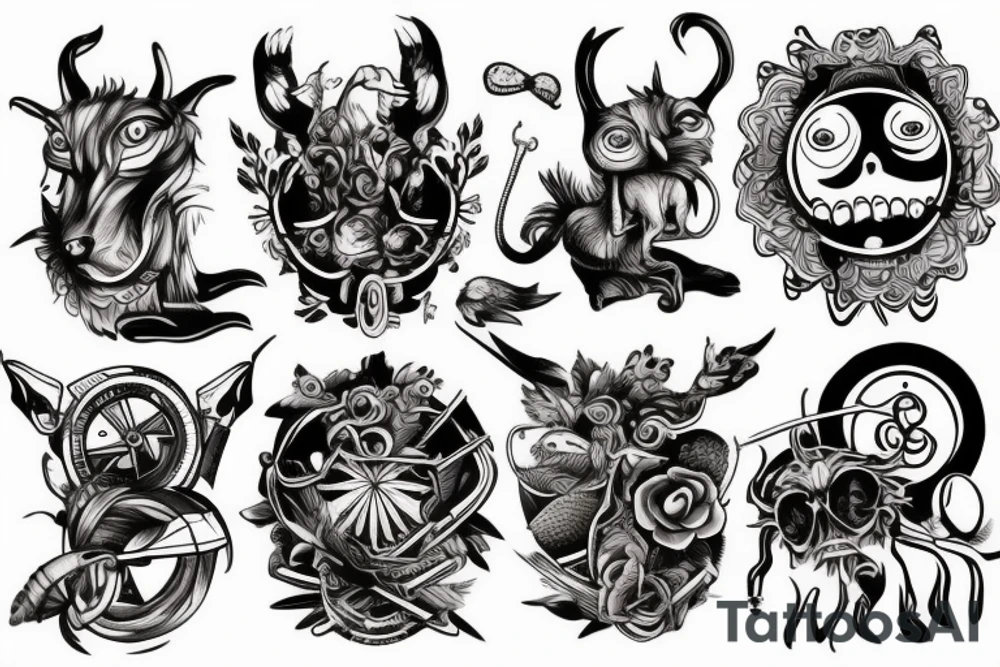 Mechanic animal tattoo idea