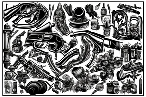 Big gun tattoo idea